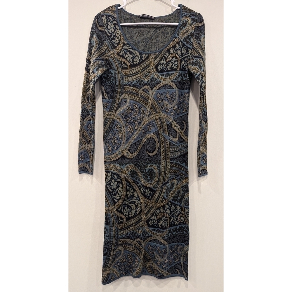 Peruvian Connection Kashmiri 100% Pima Cotton Knit Dress Size XS